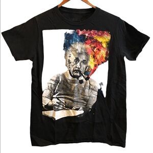 Vibrant Albert‎ Einstein T-Shirt junior's size small